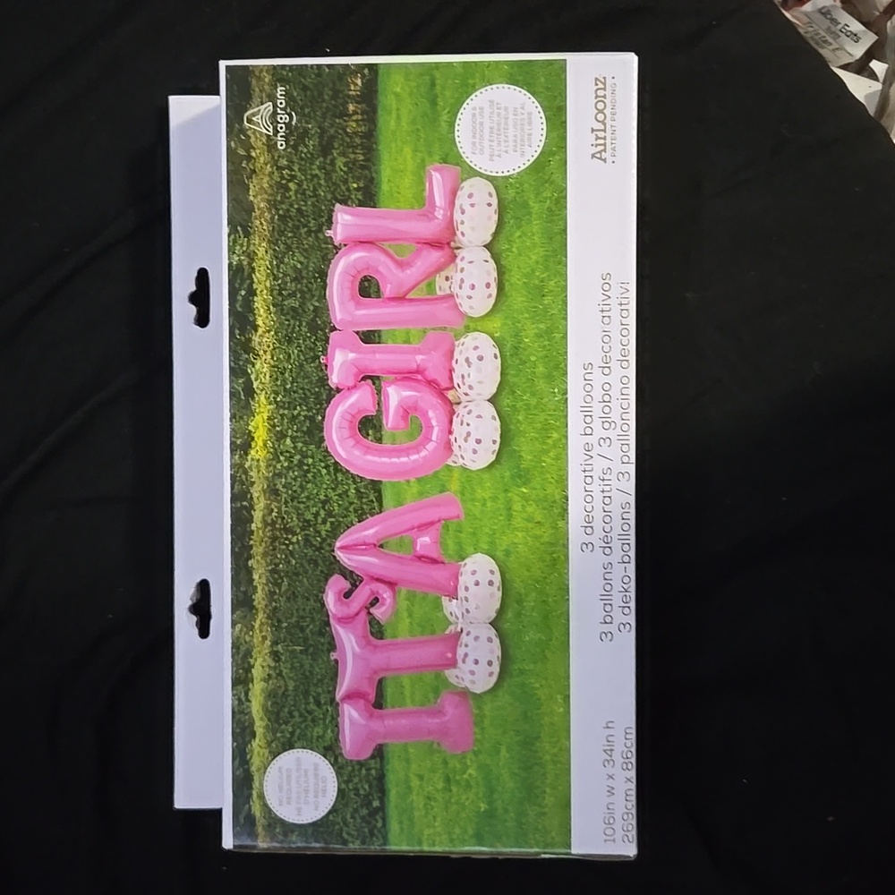 NWT Girl Baby Shower/ Gender reveal Balloons